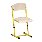 EDUCA žákovská židle stavitelná, vel. 4-6, mléčný dub/žlutá