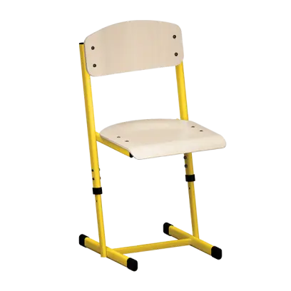 EDUCA žákovská židle stavitelná, vel. 4-6, mléčný dub/žlutá