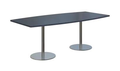 NC - 44 stůl sud, deska 2000 x 1000/800 mm antracit (síla 25mm), noha RC, nerez