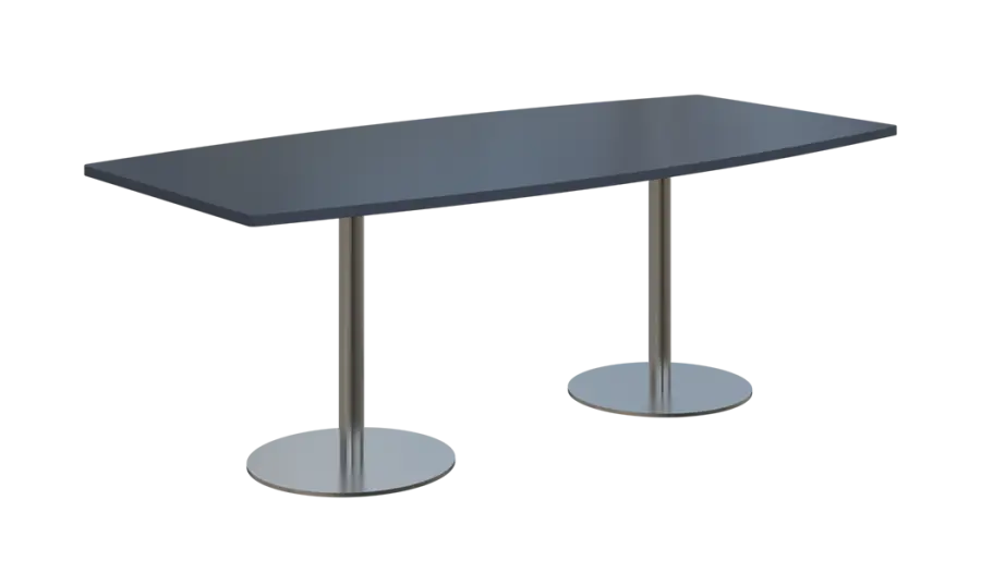 NC - 44 stůl sud, deska 2000 x 1000/800 mm antracit (síla 25mm), noha RC, nerez