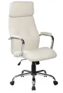 DESTINY židle kancelářská, ekokůže krémová