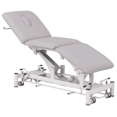 FYZIO 3, lehátko vyšetřovací zdravotní, ovladání nožním rámem, 3-segmentové, elektricky stavitelné, barva Medi SK světle šedá