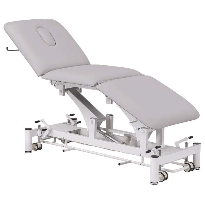 FYZIO 3, lehátko vyšetřovací zdravotní, ovladání nožním rámem, 3-segmentové, elektricky stavitelné, barva Medi SK světle šedá