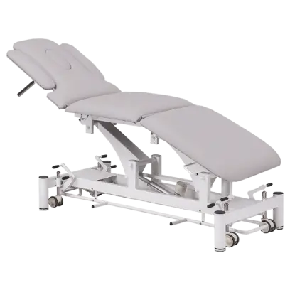 FYZIO 5, lehátko vyšetřovací zdravotní, ovladání nožním rámem, 5-segmentové, elektricky stavitelné, barva Medi SK světle šedá