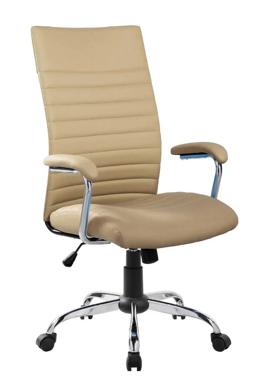 GRACE židle kancelářská, ekokůže latte