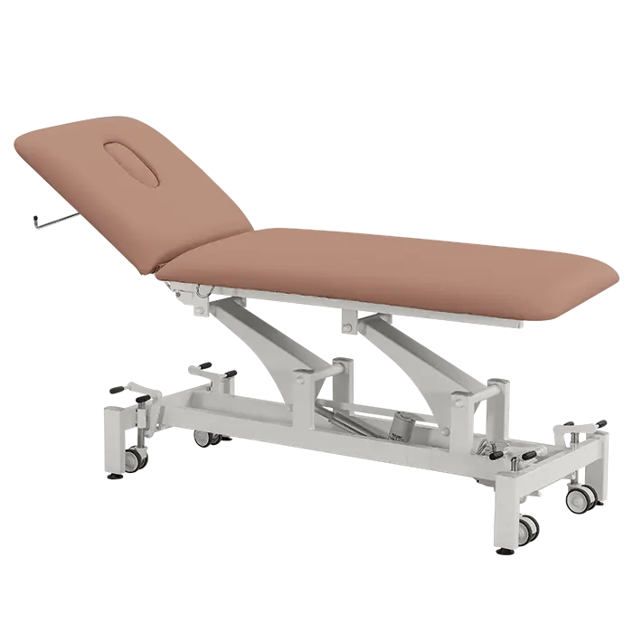 MEDIPLUS 2, lehátko vyšetřovací zdravotní, elektricky stavitelné, 2- segmentové, barva Medi SK růžová