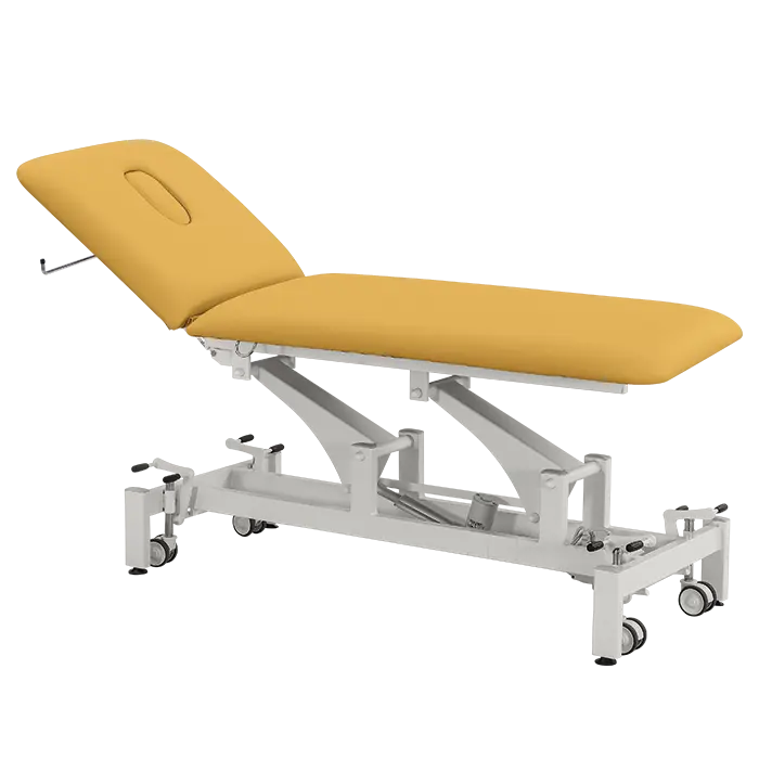 MEDIPLUS 2, lehátko vyšetřovací zdravotní, elektricky stavitelné, 2- segmentové, barva Medi SK žlutá