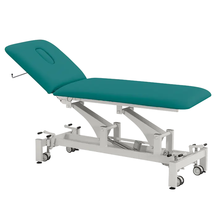 MEDIPLUS 2, lehátko vyšetřovací zdravotní, elektricky stavitelné, 2- segmentové, barva Medi SK tyrkysová