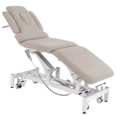 MEDIPLUS 5, lehátko vyšetřovací zdravotní, 5-segmentové, elektricky stavitelné, barva Medi SK světle šedá