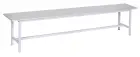 SLU 200 STRONG lavice šatní, šedá/ konstrukce šedá RAL 7035