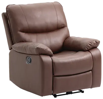TEXAS polohovací křeslo, ekokůže tmavě hnědá