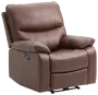 TEXAS polohovací křeslo, ekokůže tmavě hnědá