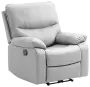 TEXAS polohovací křeslo, ekokůže šedá
