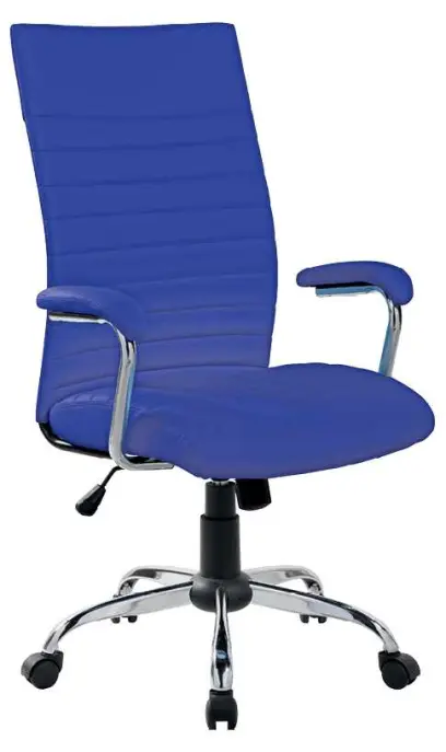 GRACE židle kancelářská, ekokůže tmavě modrá