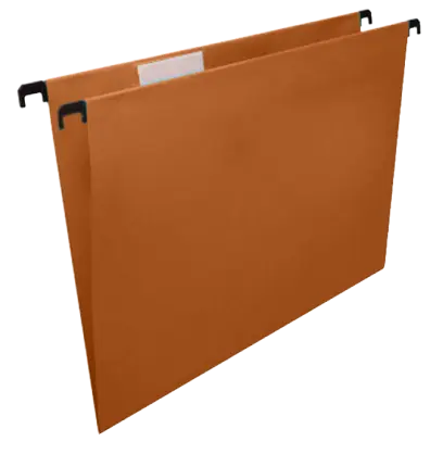 M 7590/25 Desky závěsné s plastovým rozlišovačem, oranžové (balení 25 ks)