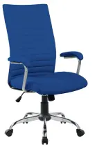 GRACE židle kancelářská, látka modrá