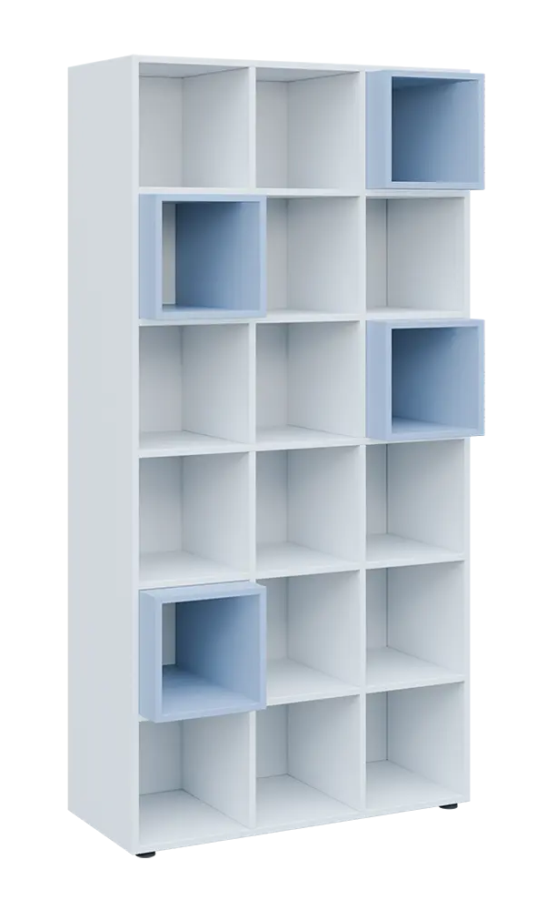 TETRIS N B1 - 1x skříňka vysoká + 4x výplň LEVEL N, pastelově modrá