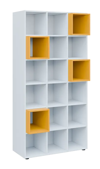 TETRIS N B1 - 1x skříňka vysoká + 4x výplň LEVEL N, žlutá odio