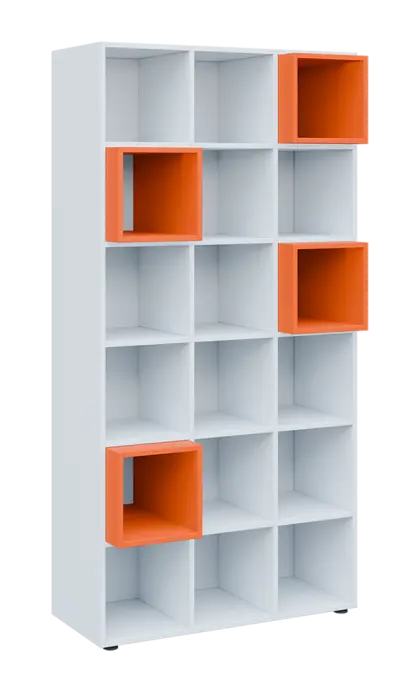 TETRIS N B1 - 1x skříňka vysoká + 4x výplň LEVEL N, mandarinka