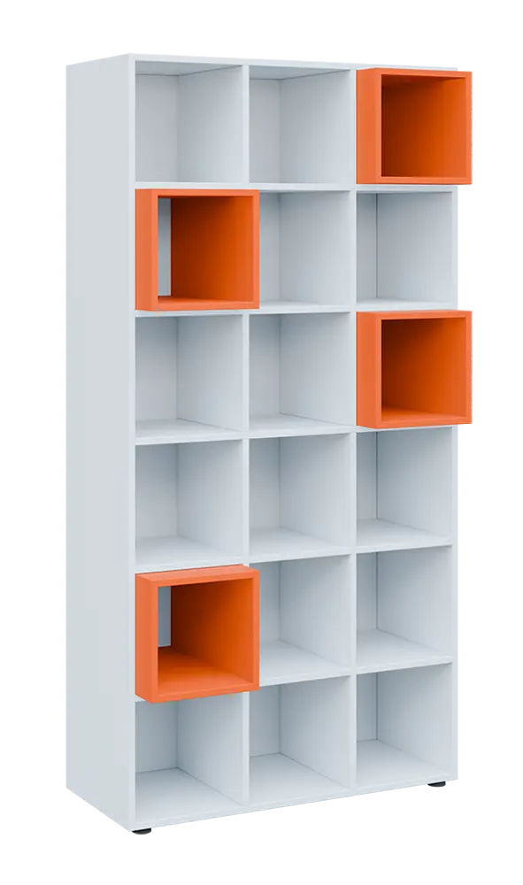 TETRIS N B1 - 1x skříňka vysoká + 4x výplň LEVEL N, mandarinka