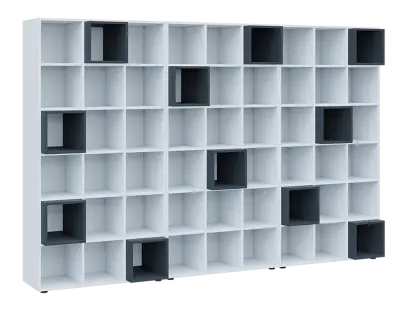 TETRIS N B3 - 3x skříňka vysoká + 11x výplň LEVEL N, antracit