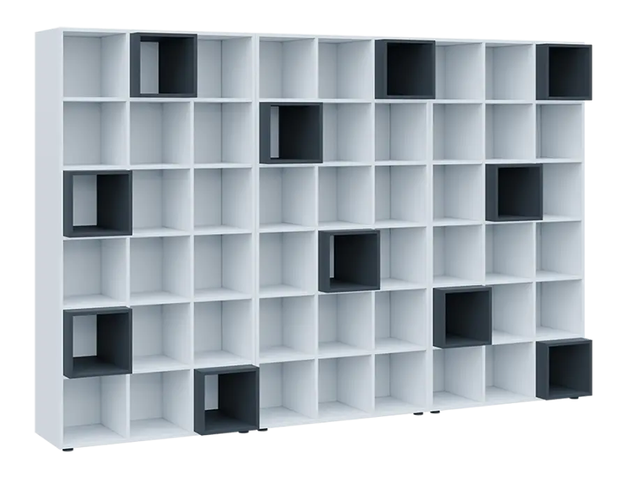 TETRIS N B3 - 3x skříňka vysoká + 11x výplň LEVEL N, antracit