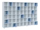 TETRIS N B3 - 3x skříňka vysoká + 11x výplň LEVEL N, pastelově modrá