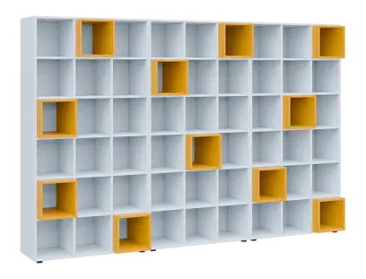 TETRIS N B3 - 3x skříňka vysoká + 11x výplň LEVEL N, žlutá odio