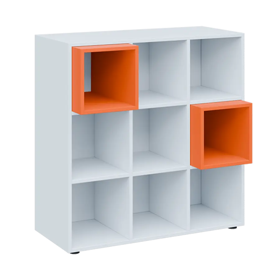 TETRIS N A1 - 1x skříňka nízká + 2x výplň LEVEL N, mandarinka