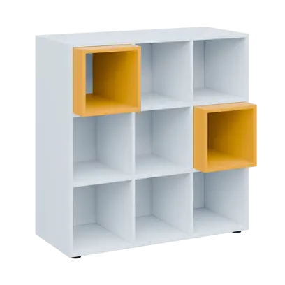 TETRIS N A1 - 1x skříňka nízká + 2x výplň LEVEL N, žlutá odio