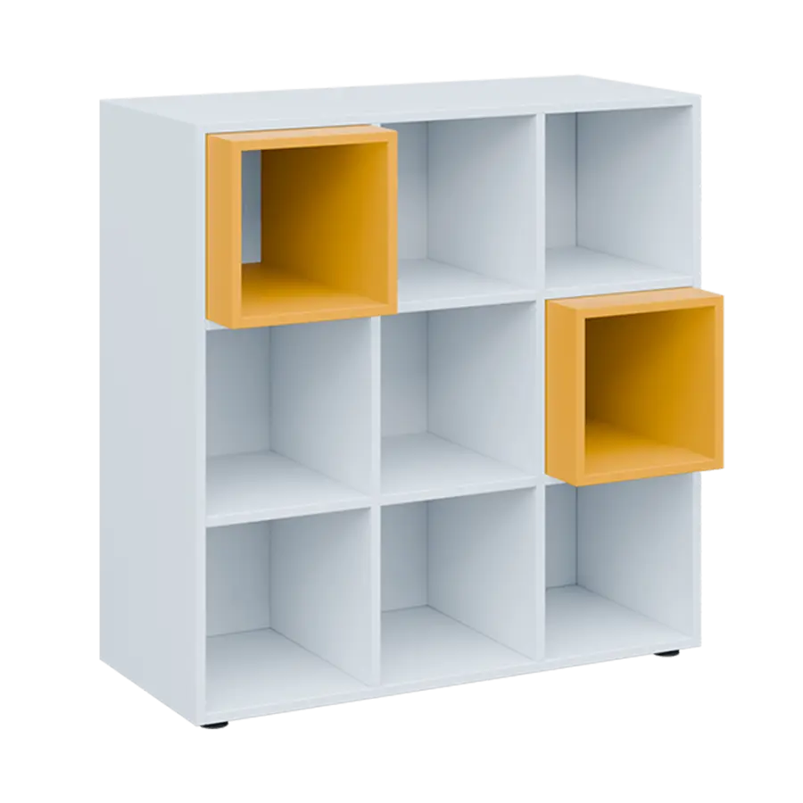 TETRIS N A1 - 1x skříňka nízká + 2x výplň LEVEL N, žlutá odio