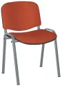 ALTAMIRA židle konferenční, kostra stříbrná, látka SUE 1221 cihlová