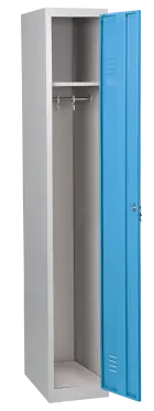 JP - 340 skříň šatní, 1850x400x500 mm, 1-dílná, šedá/modrá