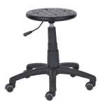 PUR 05 sedák provozní, kříž černý, kolečka na tvrdé podlahy