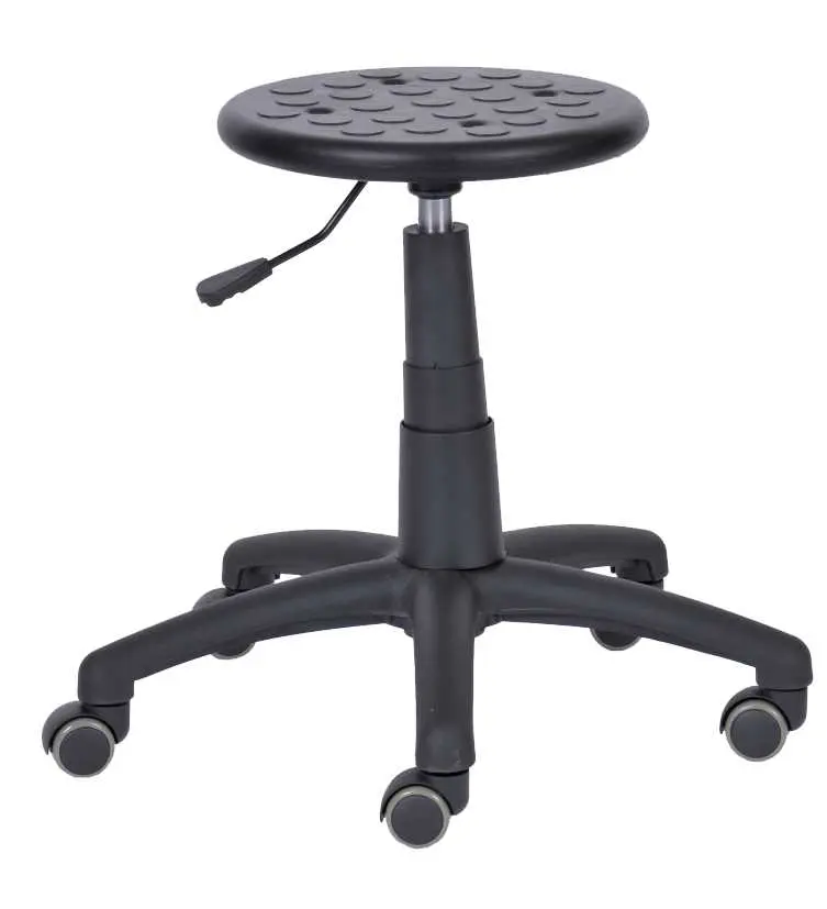 PUR 05 sedák provozní, kříž černý, kolečka na tvrdé podlahy