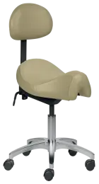 SADDLE 02 pracovní židle sedlová, ekokůže béžová