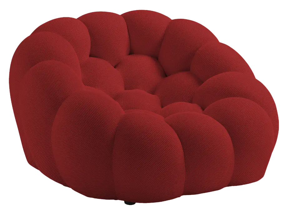 BUBBLES - 1, pohovka 1-místná, látka červená