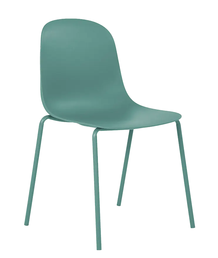 POLLY židle plastová, tyrkysová