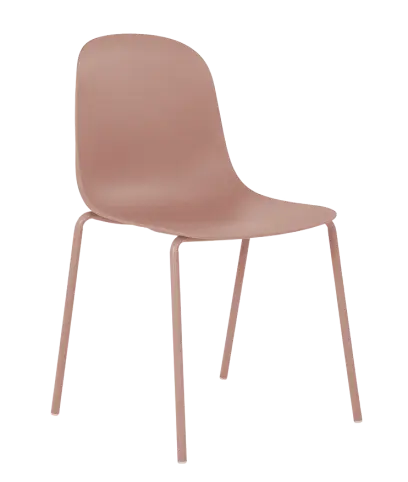 POLLY židle plastová, růžová
