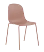 POLLY židle plastová, růžová