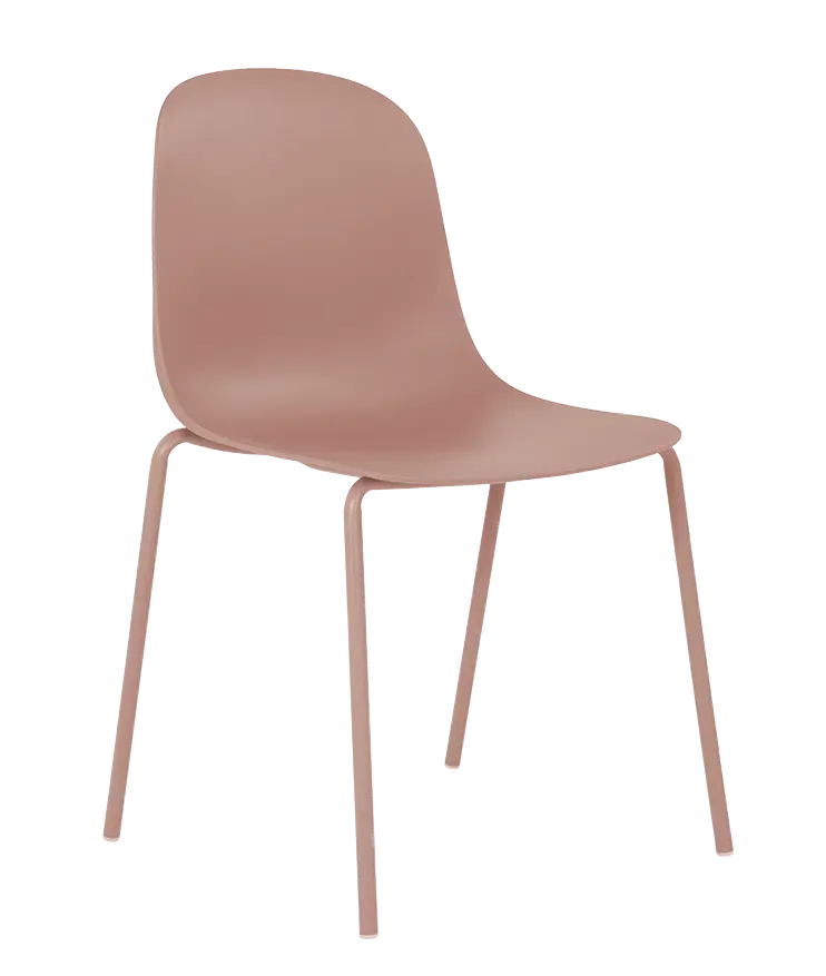 POLLY židle plastová, růžová