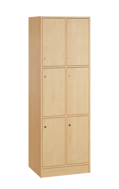 SL - 3322 šatní skříň dřevěná, 6-úložných boxů, 1800x600x500, sokl, javor horský