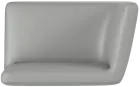 Saga P, sedák s opěrákem a područkou, levý, světle šedohnědá