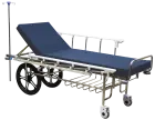 STRETCHER 31 lehátko transportní, 2 velká kola, svařovaná nerezová konstrukce, koženka MEDI SK tmavě
