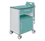 NS - DUO 02, noční stolek oboustranný HPL, vodní modrá