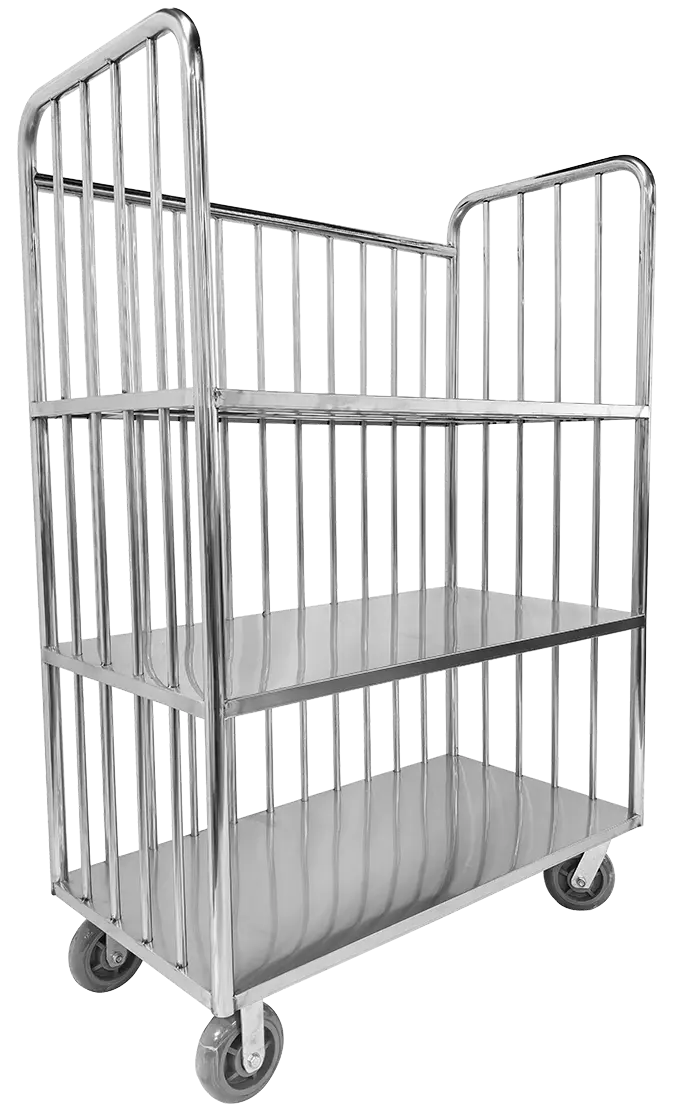 INOX CART 110, transportní vozík, 1570x1100x550mm, nerez