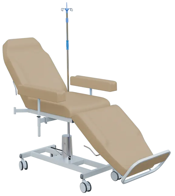 HEMO FLEX H1, křeslo hydraulicky stavitelné, silikonová kůže MEDI SL béžová