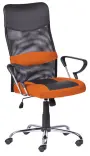 ENRIKO židle kancelářská, MESH černá/oranžová