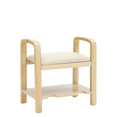 ROXY, lavice dřevěná, police, silikonová kůže MEDI ML krémová