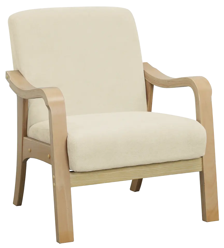 Beatrice 1, pohovka 1-místná, koženka krémová